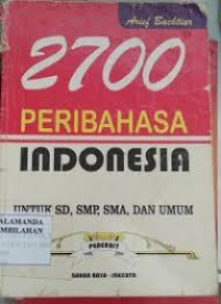 Image of 2700 Peribahasa Indonesia