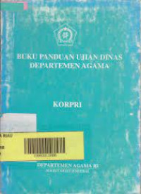 Image of Buku Panduan Ujian Dinas Departemen Agama